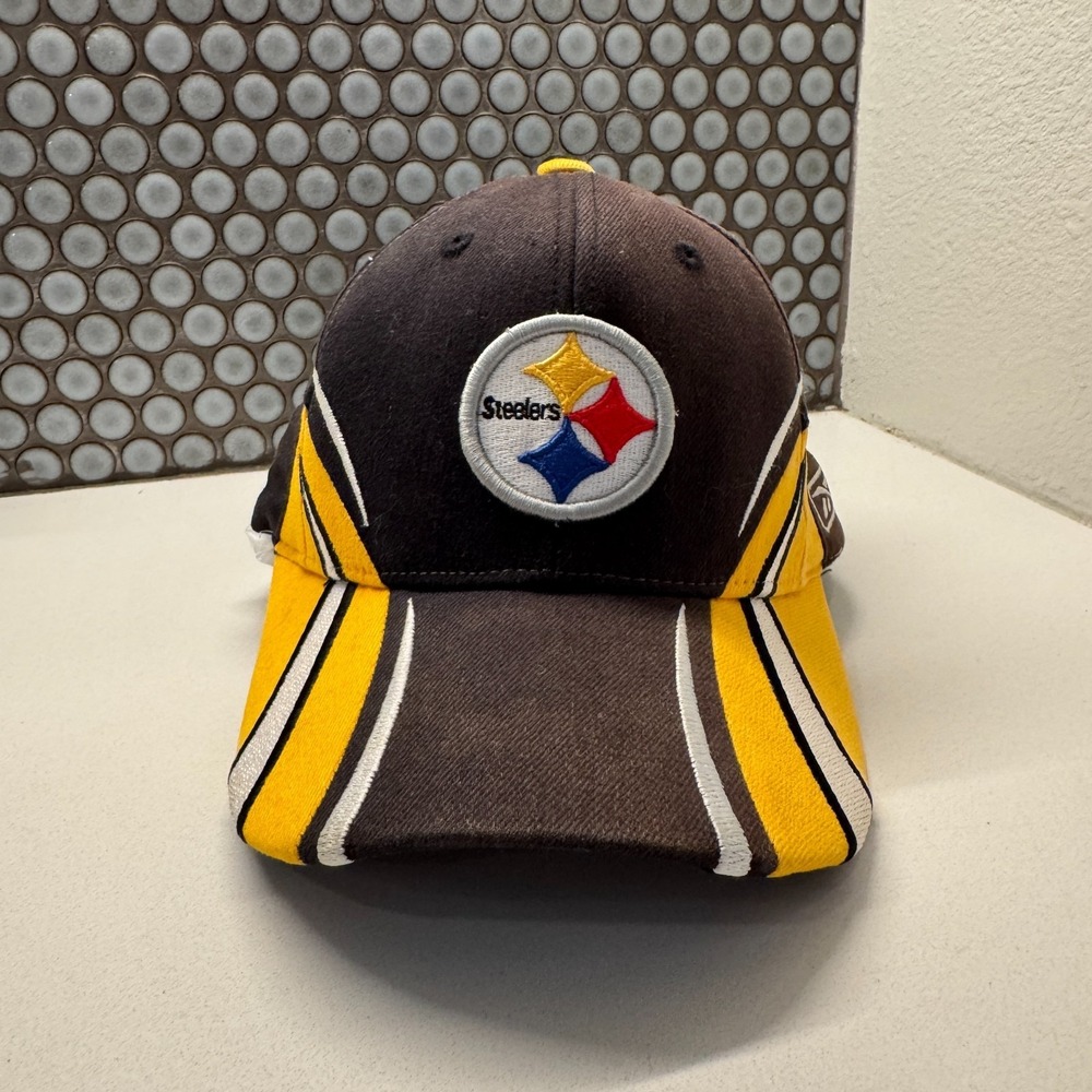 Vintage Pittsburgh Steelers Hat Cap Youth Boys Fitted OSFM Logo NFL 90s Football